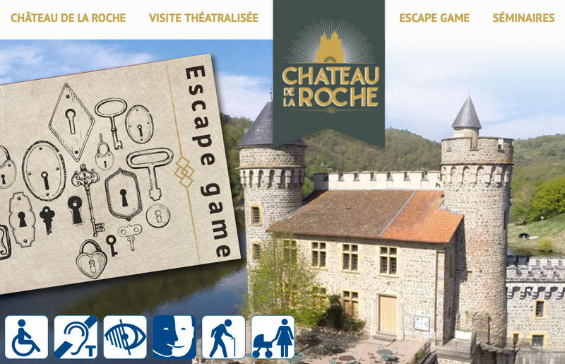 Accessibilité au Château de la Roche