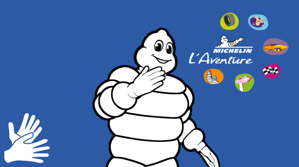 À l'Aventure Michelin, même le légendaire Bibendum vous accueille en LSF !